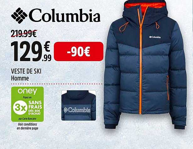 veste de ski homme columbia