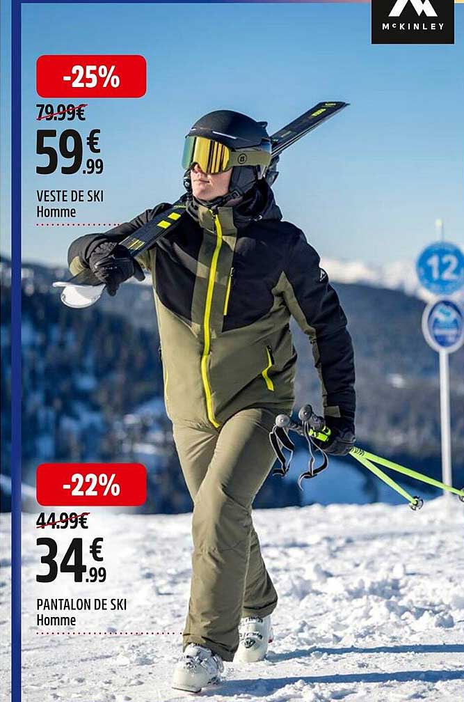 veste de ski homme mc kinley, pantalon de ski homme mc kinley