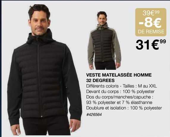Veste Matelassée Homme 32 Degrees