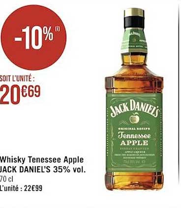 whisky tenessee apple jack daniel's 35% vol.