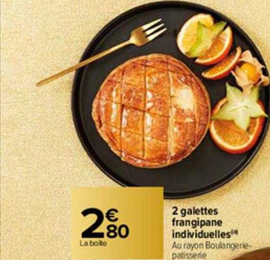 2 galettes frangipane individuelles