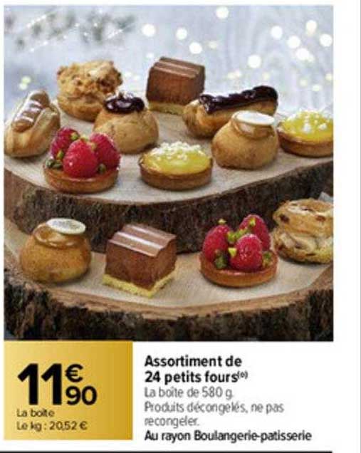 Assortement De 24 Petits Fours