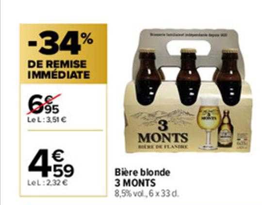 bière blonde 3 monts
