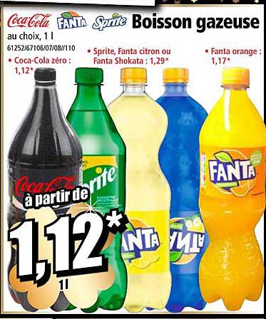 boisson gazeuse coca-cola, fanta, spite