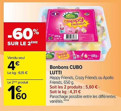 bonbons cubo lutti