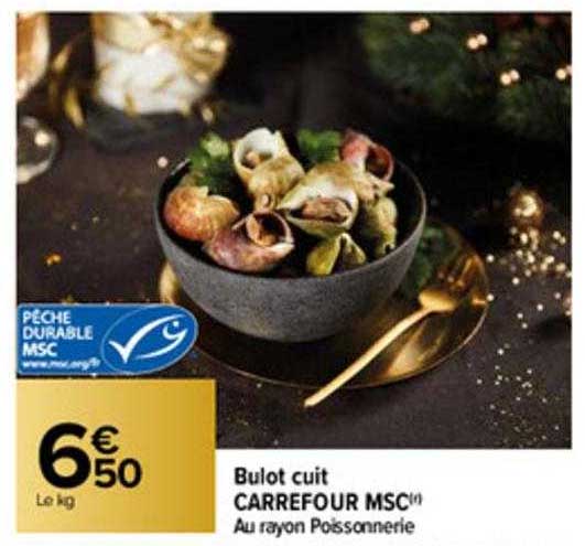 Bulot Cuit Carrefour Msc