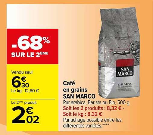 café en grains san marco