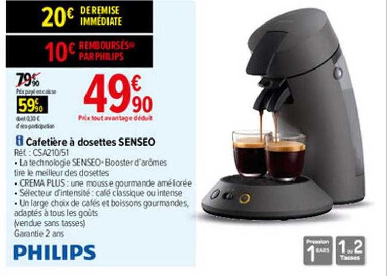 Cafetière à Dosettes Senseo Philips