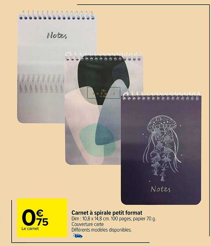 Carnet à Spirale Petit Format