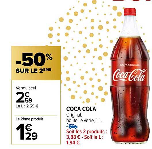 Coca Cola -50% Sur Le 2ème