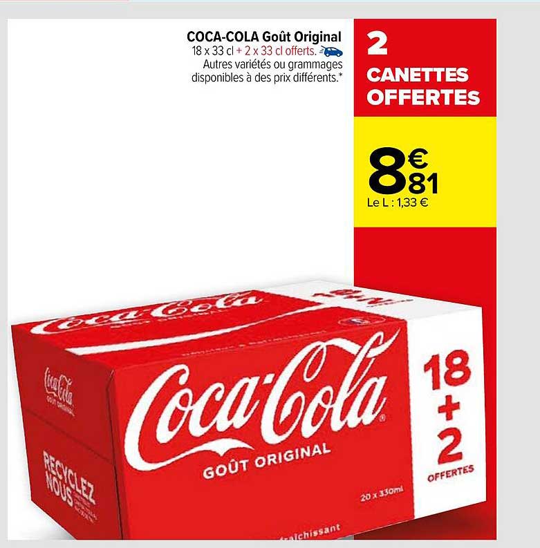 coca-cola goût original