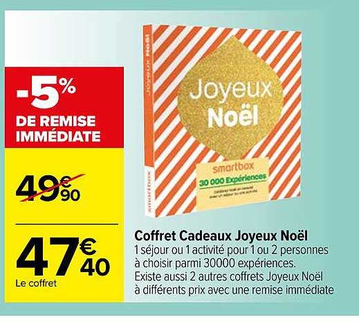 coffret cadeaux joyeux noël