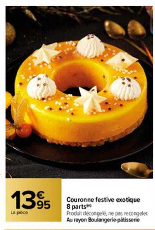 couronne festive exotique 8 parts