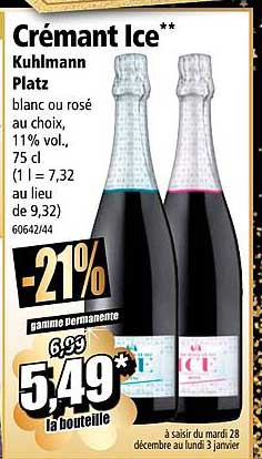 Crémant Ice Kuhlmann Platz