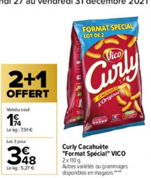 curly cacahuète "format spécial" vico