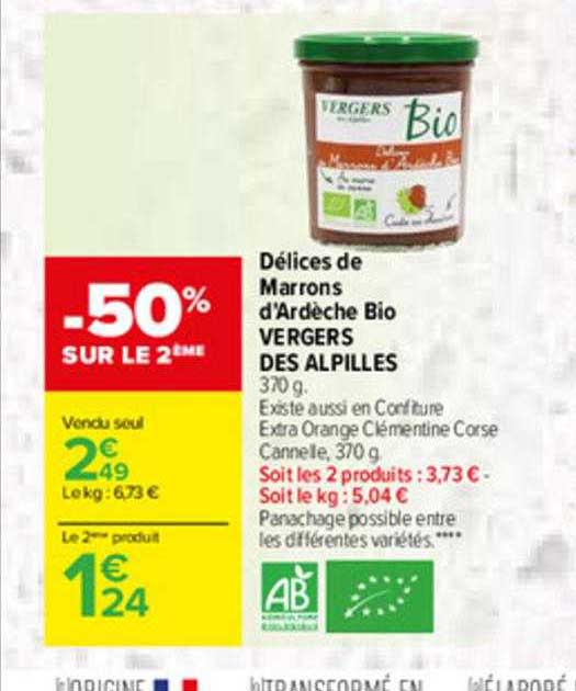 délices des marrons d'ardèche bio vergers des alpilles