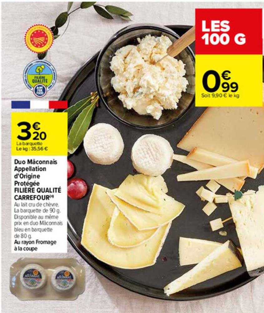 duo maçonnais appellation d'origine protégée filière qualité carrefour