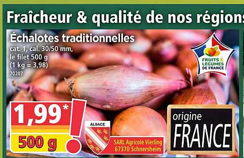 échalotes traditionnelles
