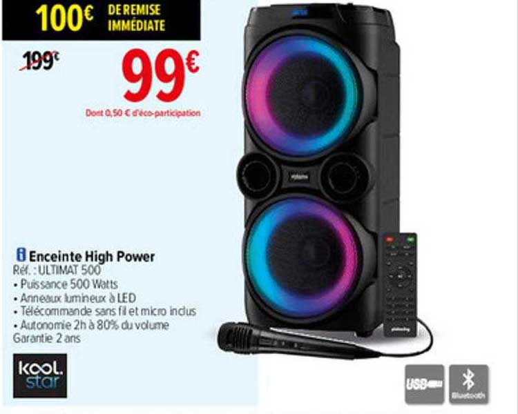 enceinte high power kool star