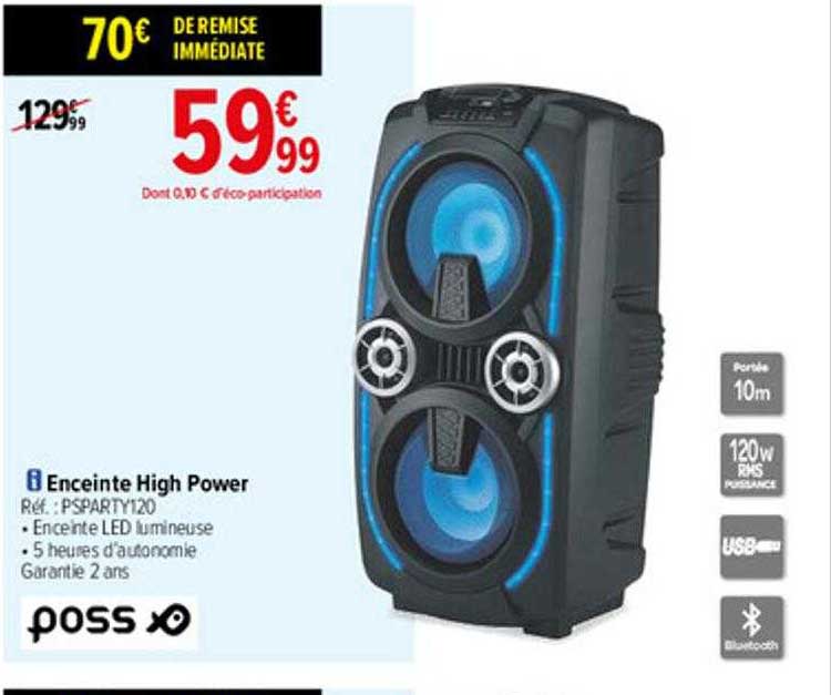 enceinte high power poss