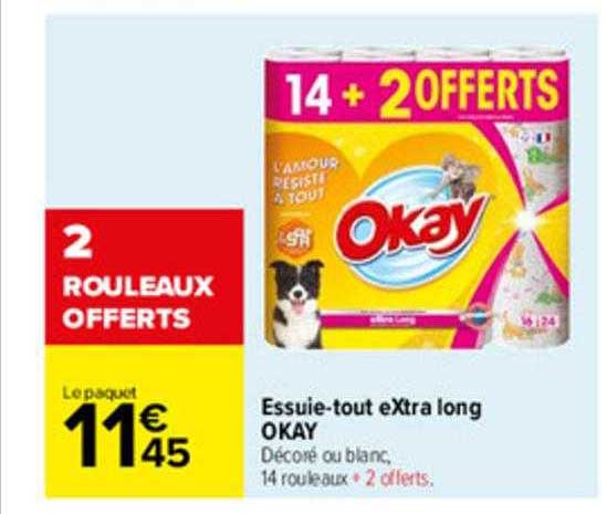 essuie-tout extra long okay