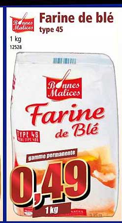 farine de blé type 45 bonnes malices