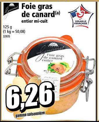 foie gras de canard entier mi-cuit gourmet