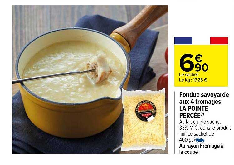 fondue savoyarde aux 4 fromages la pointe percée