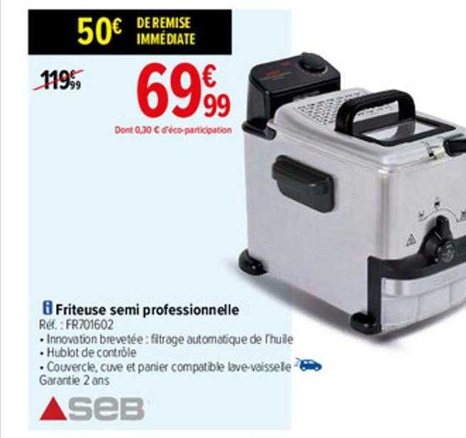friteuse semi professionnelle seb