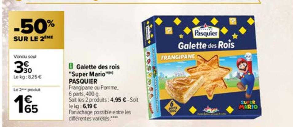 galette des rois "super mario" pasquier