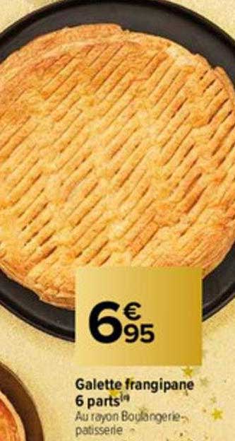 galette frangipane 6 parts