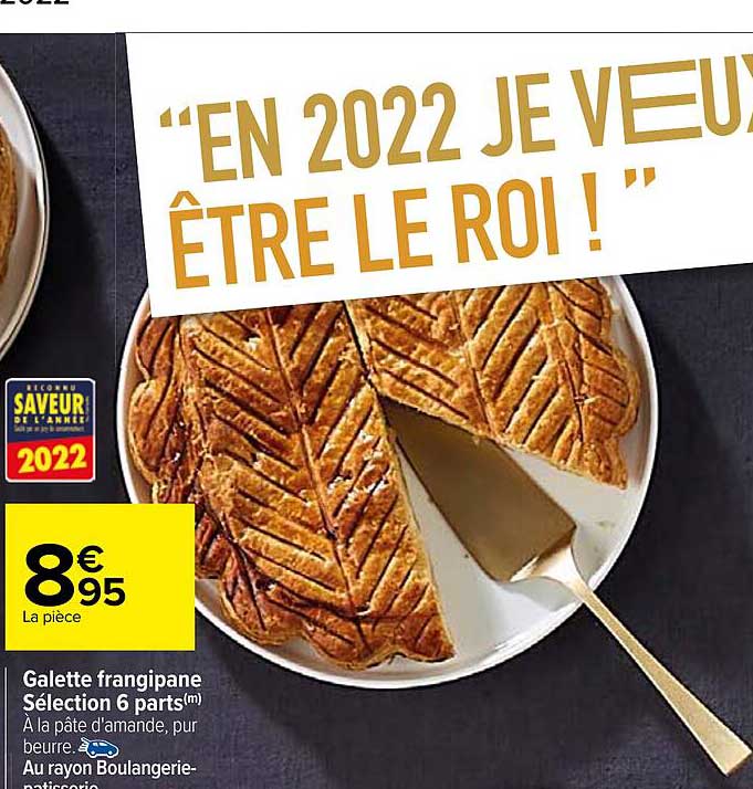 galette frangipane sélection 6 parts