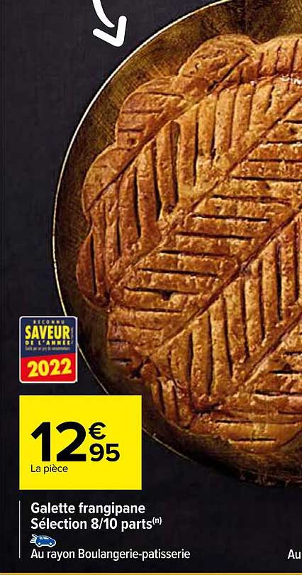 galette frangipane sélection 8-10 parts