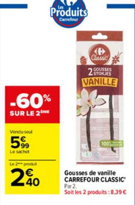 gousses de vanille carrefour classic'
