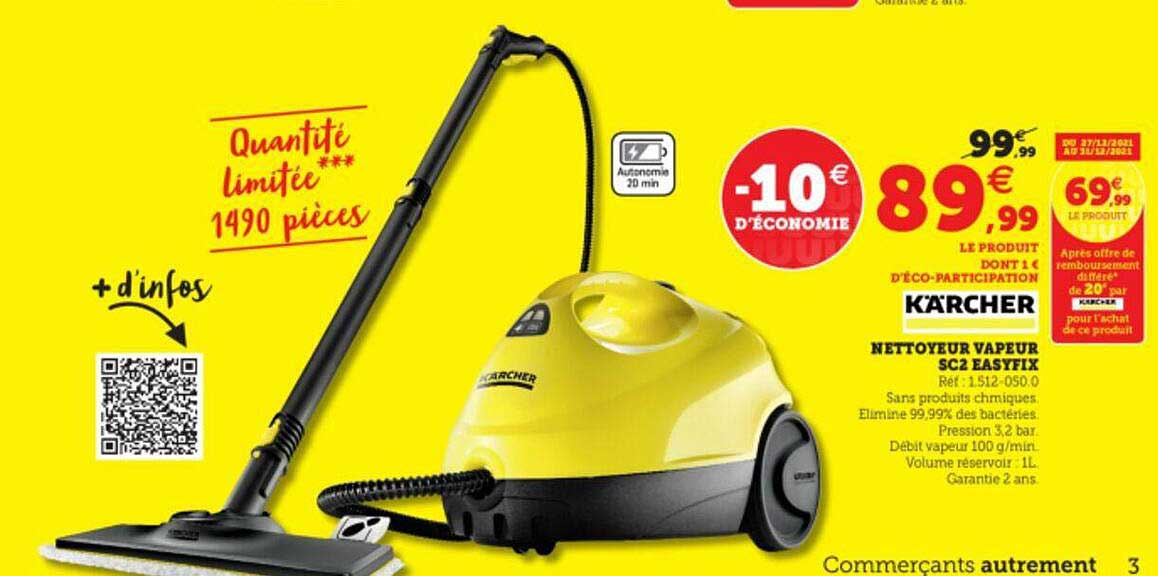 kärcher nettoyeur vapeur sc2 easyfix
