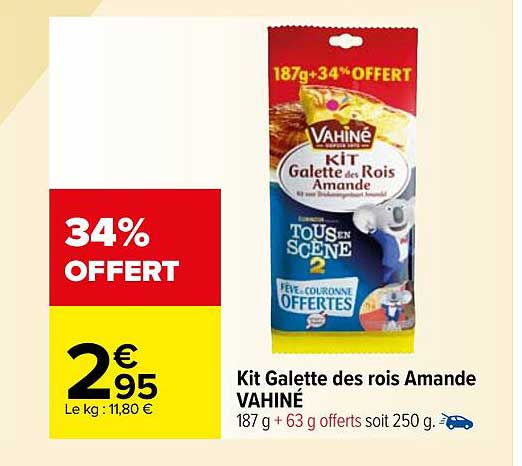 kit galette des rois amande vahiné