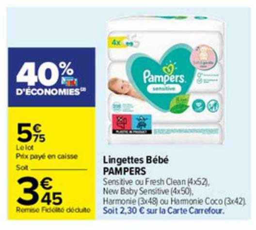 Lingettes Bébé Pampers