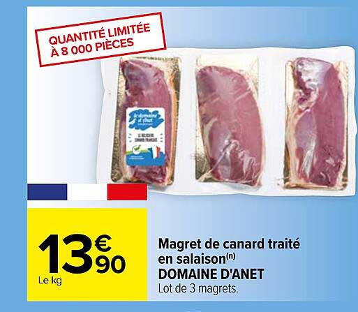 magret de canard traité en salaison domaine d'anet