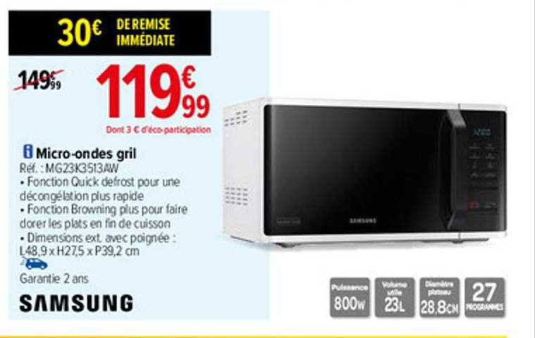 micro-ondes gril samsung
