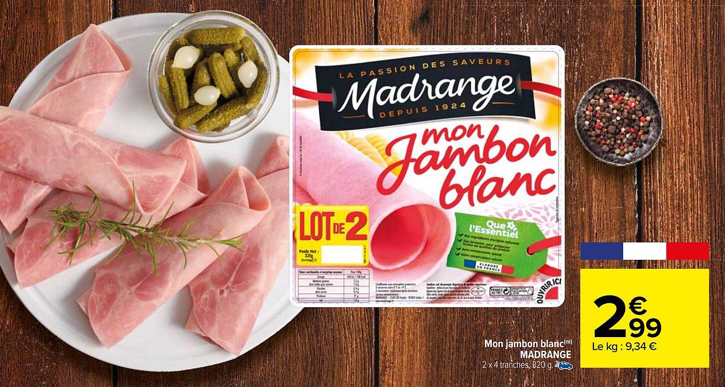 mon jambon blanc madrange