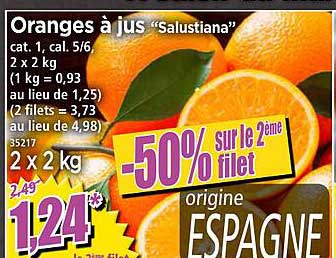 oranges à jus "salustiana"