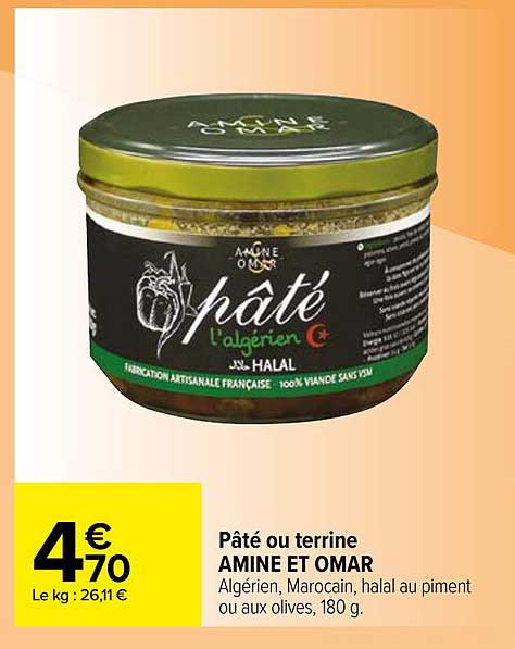 Pâté Ou Terrine Amine Et Omar
