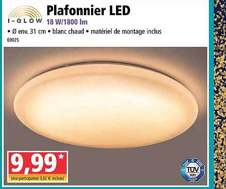 plafonnier led i-glow