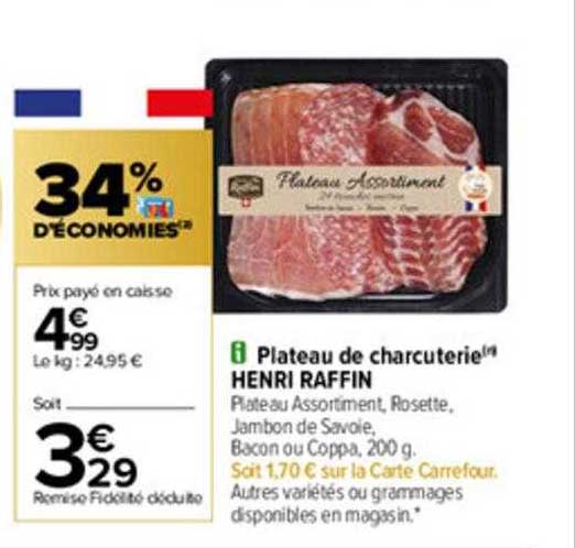 plateau de charcuterie henri raffin