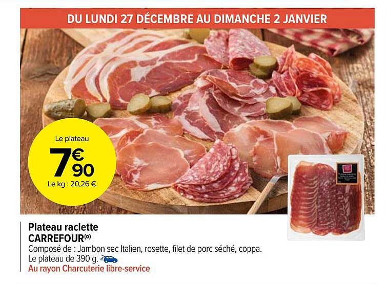 Plateau Raclette Carrefour