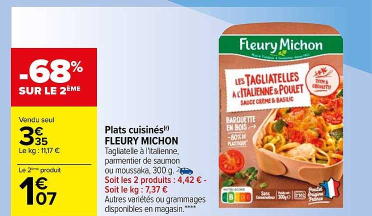 plats cuisinés fleury michon