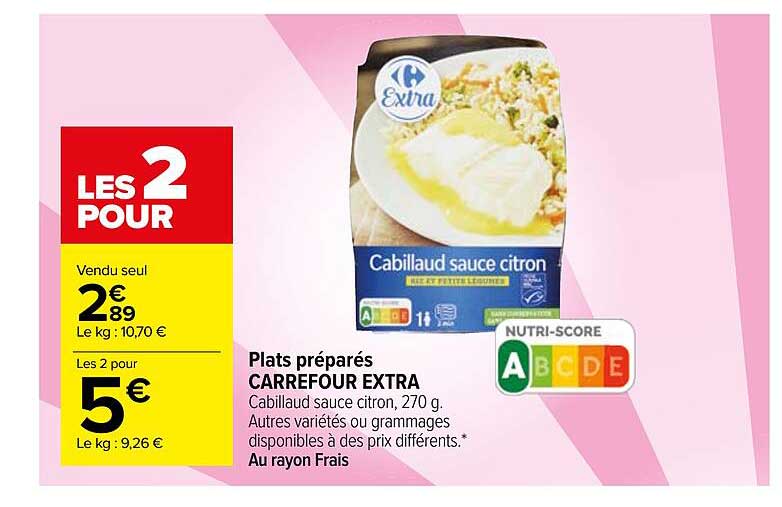 Plats Préparés Carrefour Extra