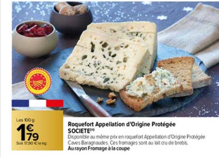 roquefort appelation d'origine protégée societe