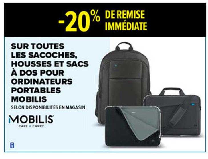 sacoches, housses et sacs à dos pour ordinateurs portables mobilis