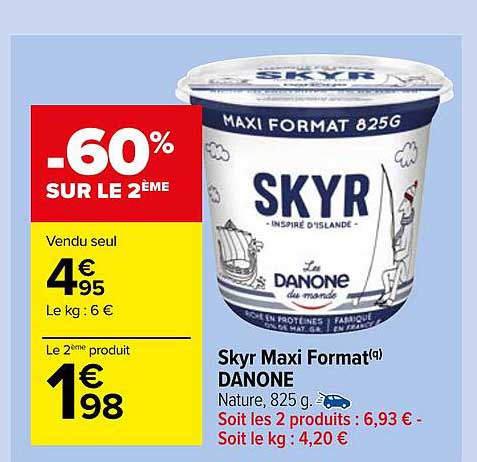 skyr maxi format danone